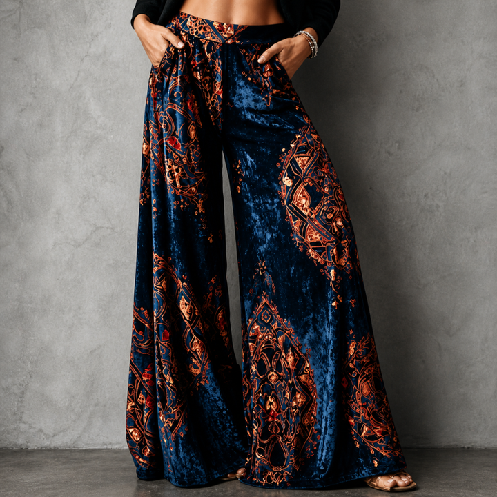 Cornelia Boho Wide-Leg Pants