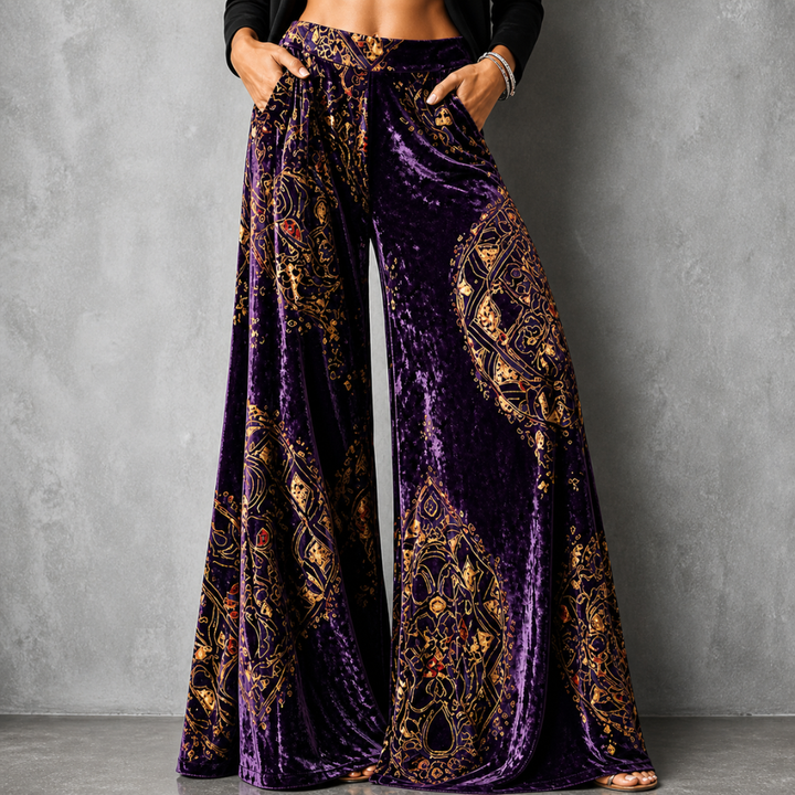 Cornelia Boho Wide-Leg Pants