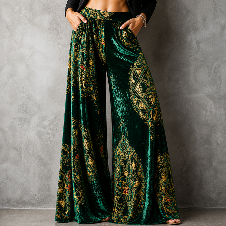 Cornelia Boho Wide-Leg Pants