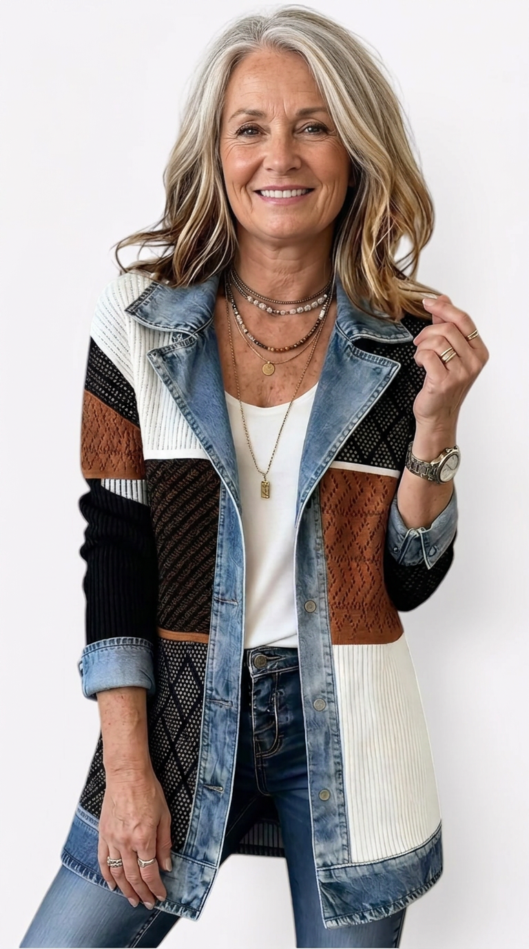 Oliver Denim Knit Jacket