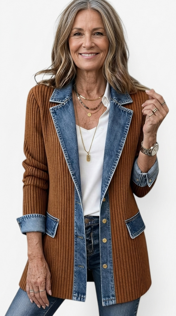 Oliver Denim Knit Jacket