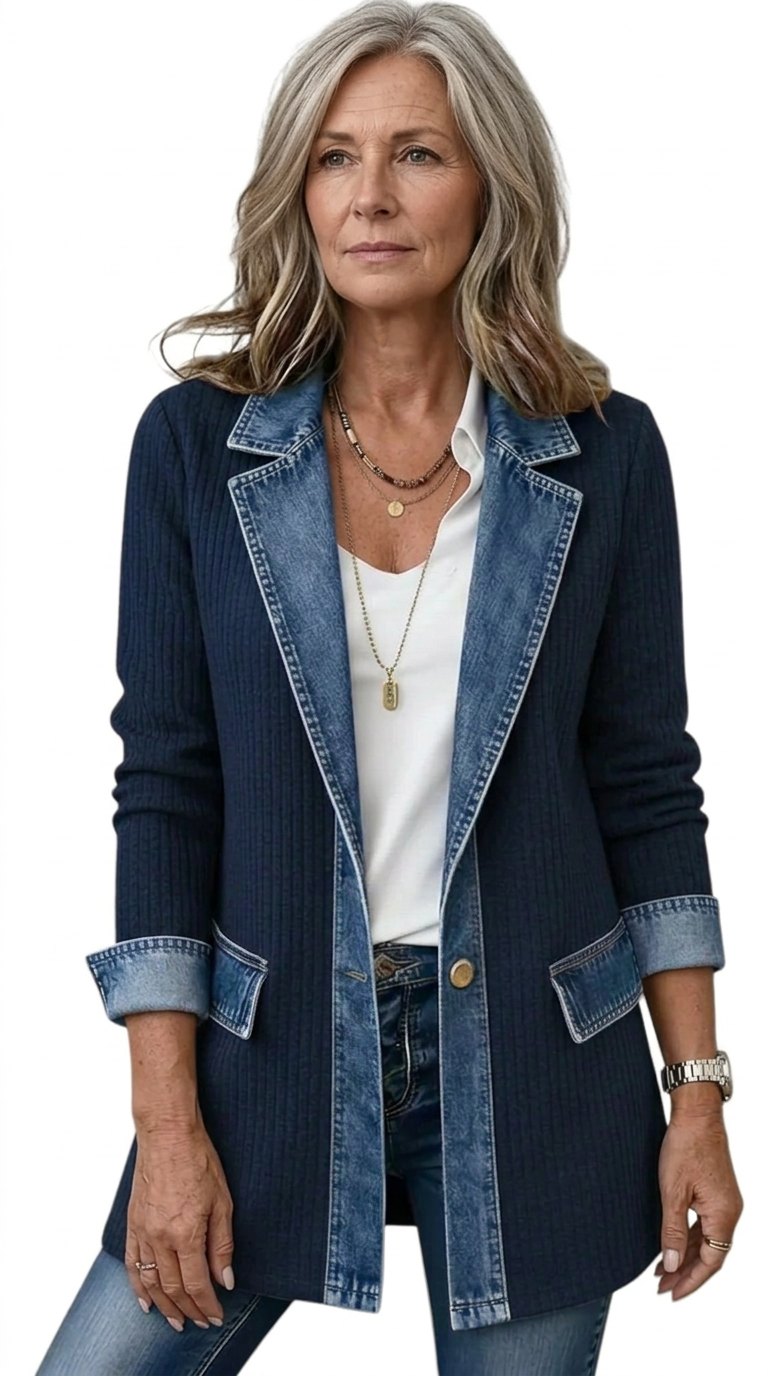 Oliver Denim Knit Jacket