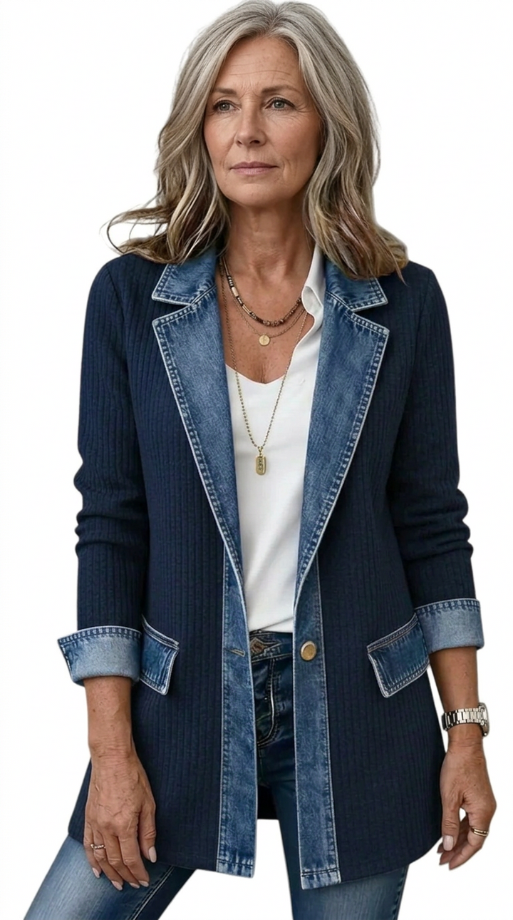 Oliver Denim Knit Jacket
