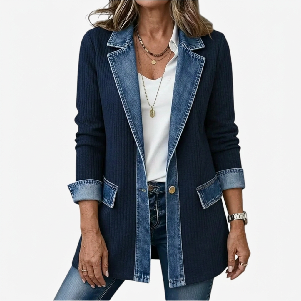 Oliver Denim Knit Jacket