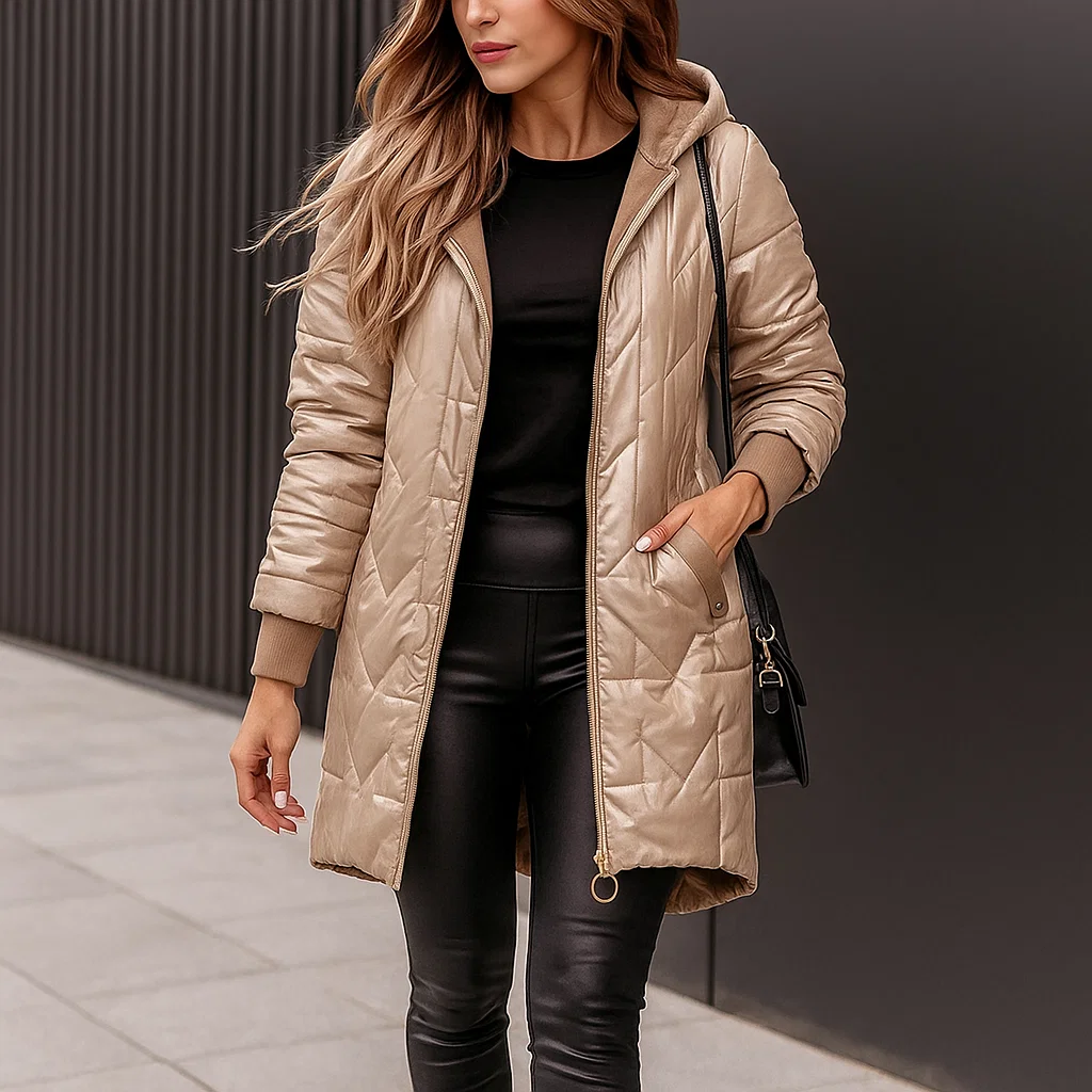 Juliet Gloss Hooded Coat