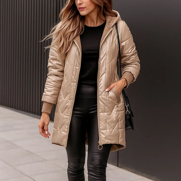 Juliet Gloss Hooded Coat