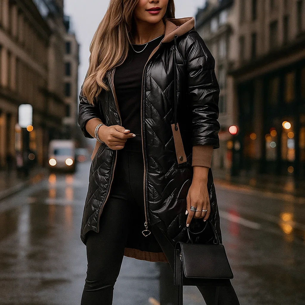 Juliet Gloss Hooded Coat