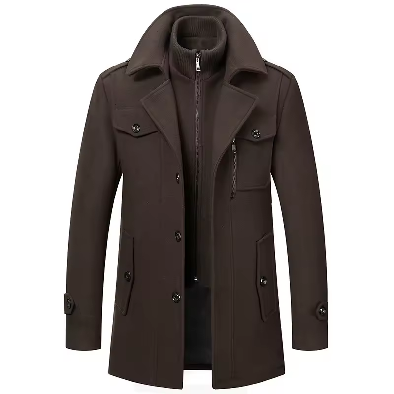 Windsor Wool Layered Coat