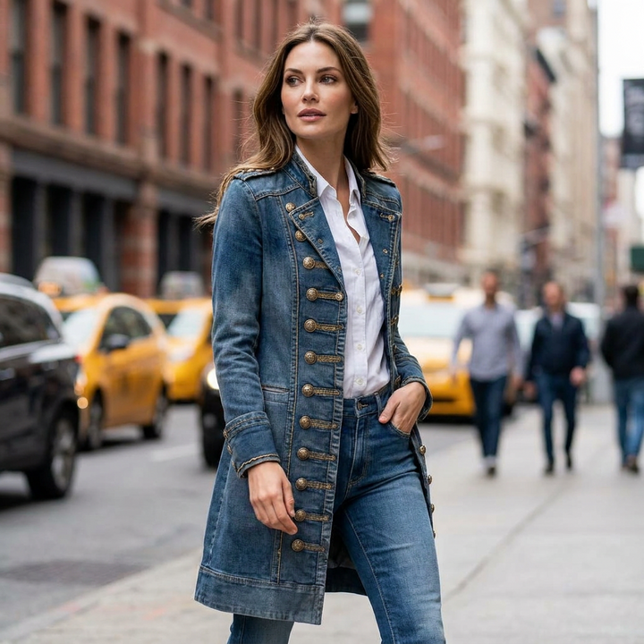 Marlene Denim Trench Coat