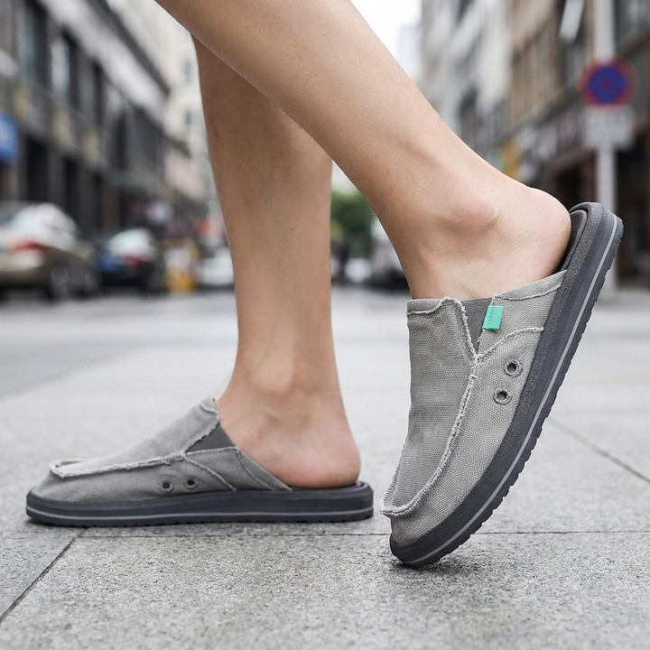 Shelby Canvas Mule Slippers