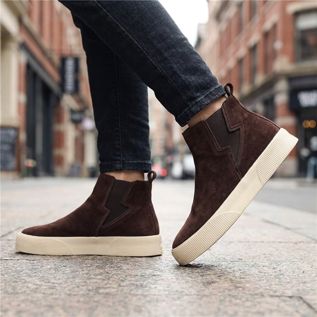 Nirvana Pull On Suede Sneakers
