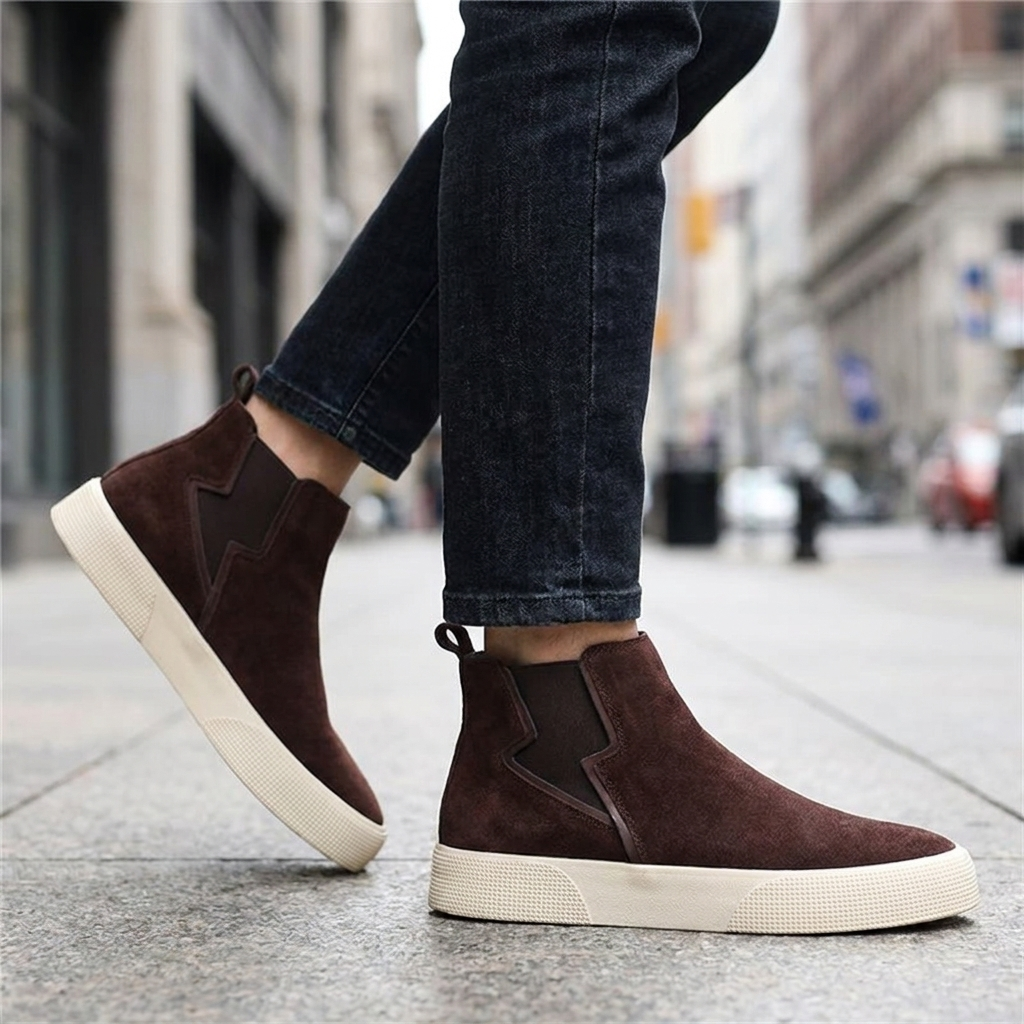 Nirvana Pull On Suede Sneakers