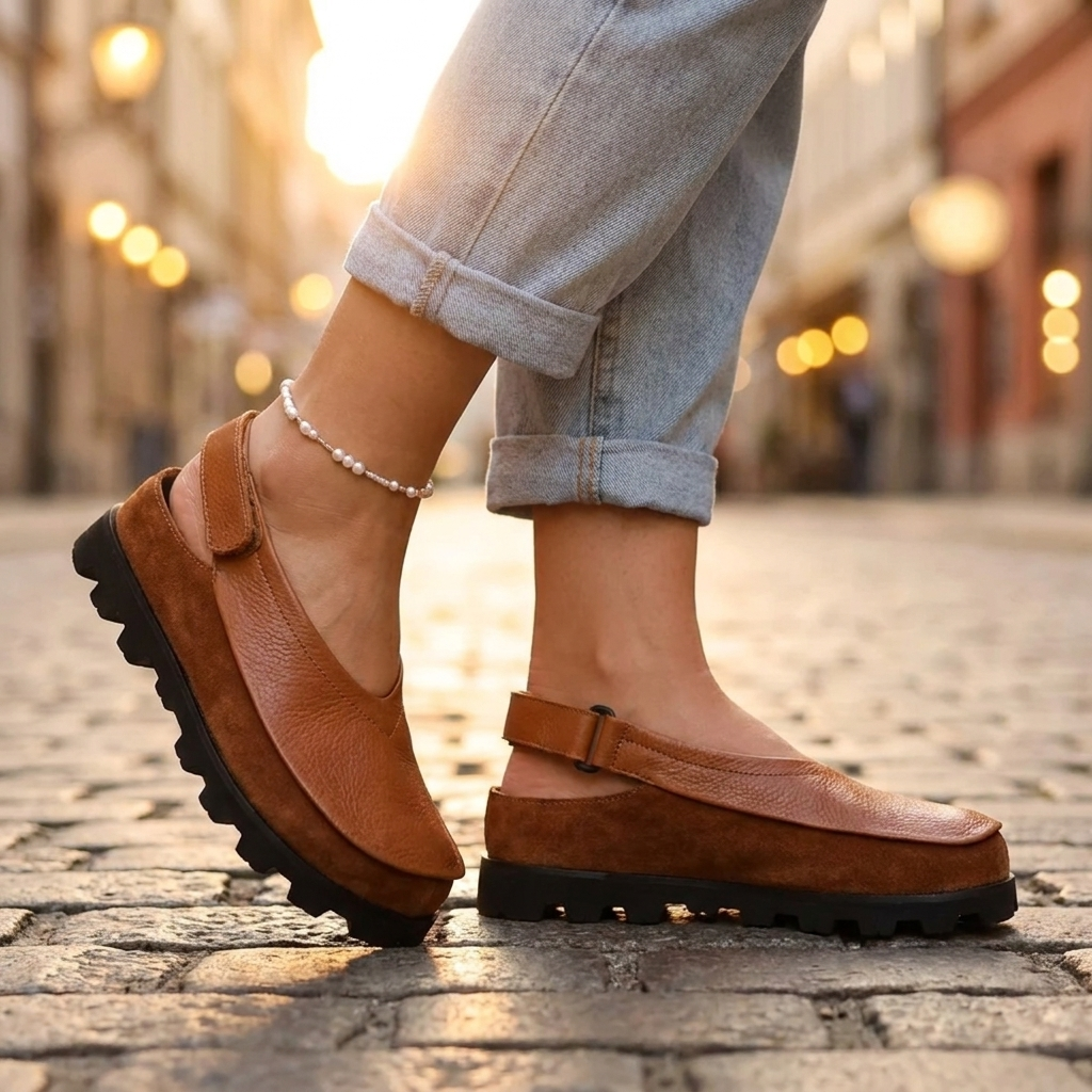 Corinne Comfortable Wide Toe Sandals