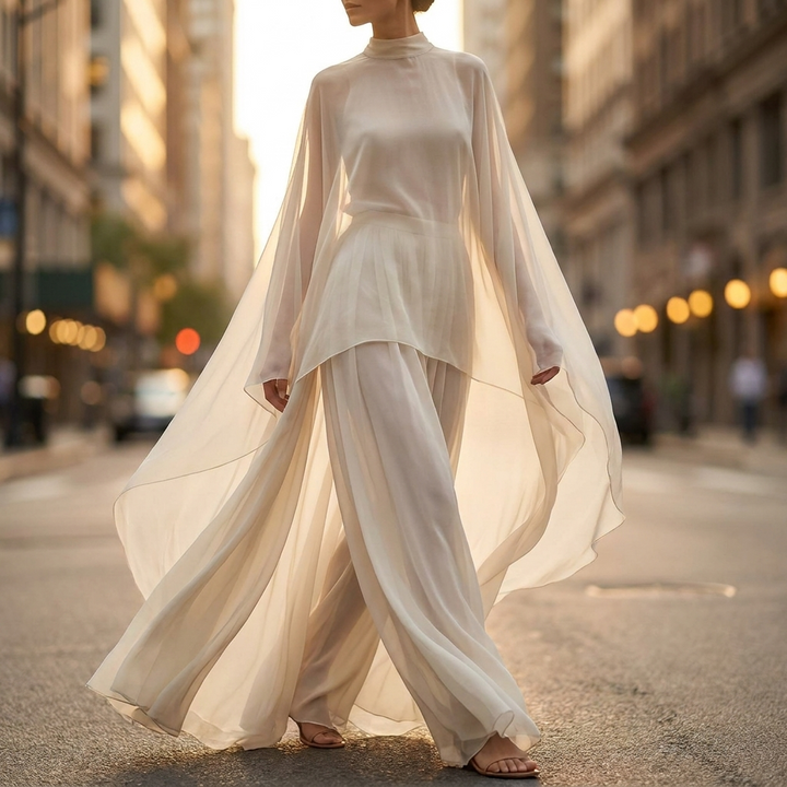 Rosamund Cape Sleeve Set