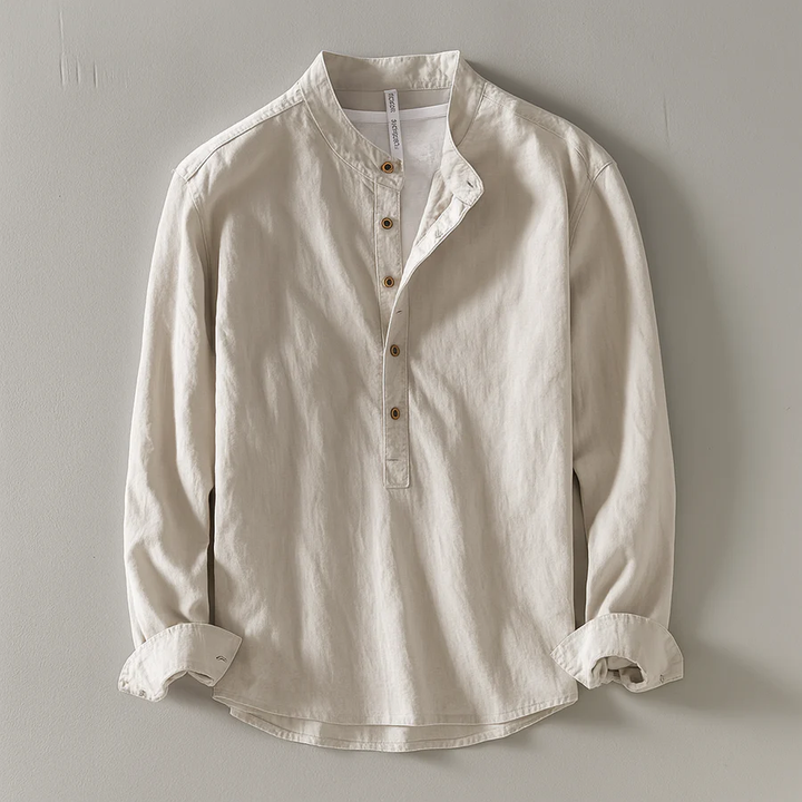 Nova Linen Henley Shirt