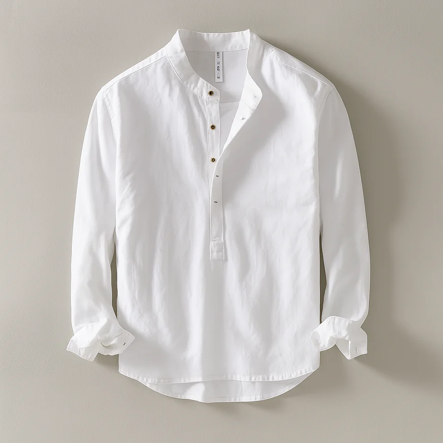 Nova Linen Henley Shirt
