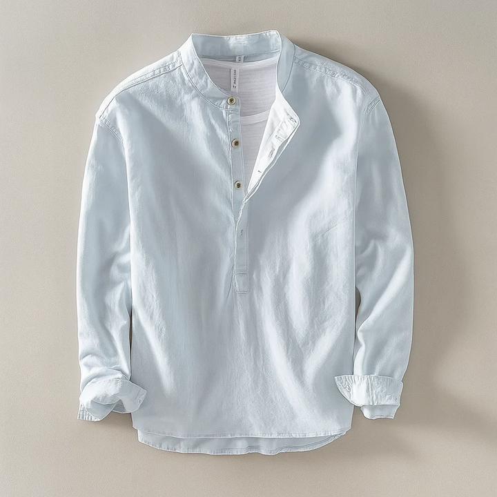 Nova Linen Henley Shirt