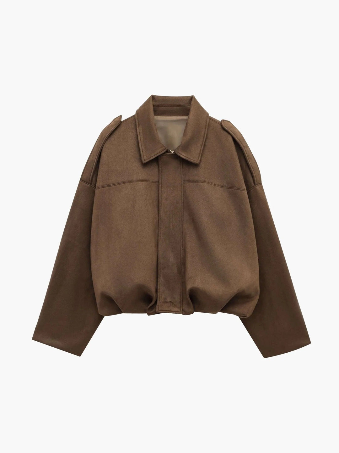 Cassandra Suede Bomber Jacket