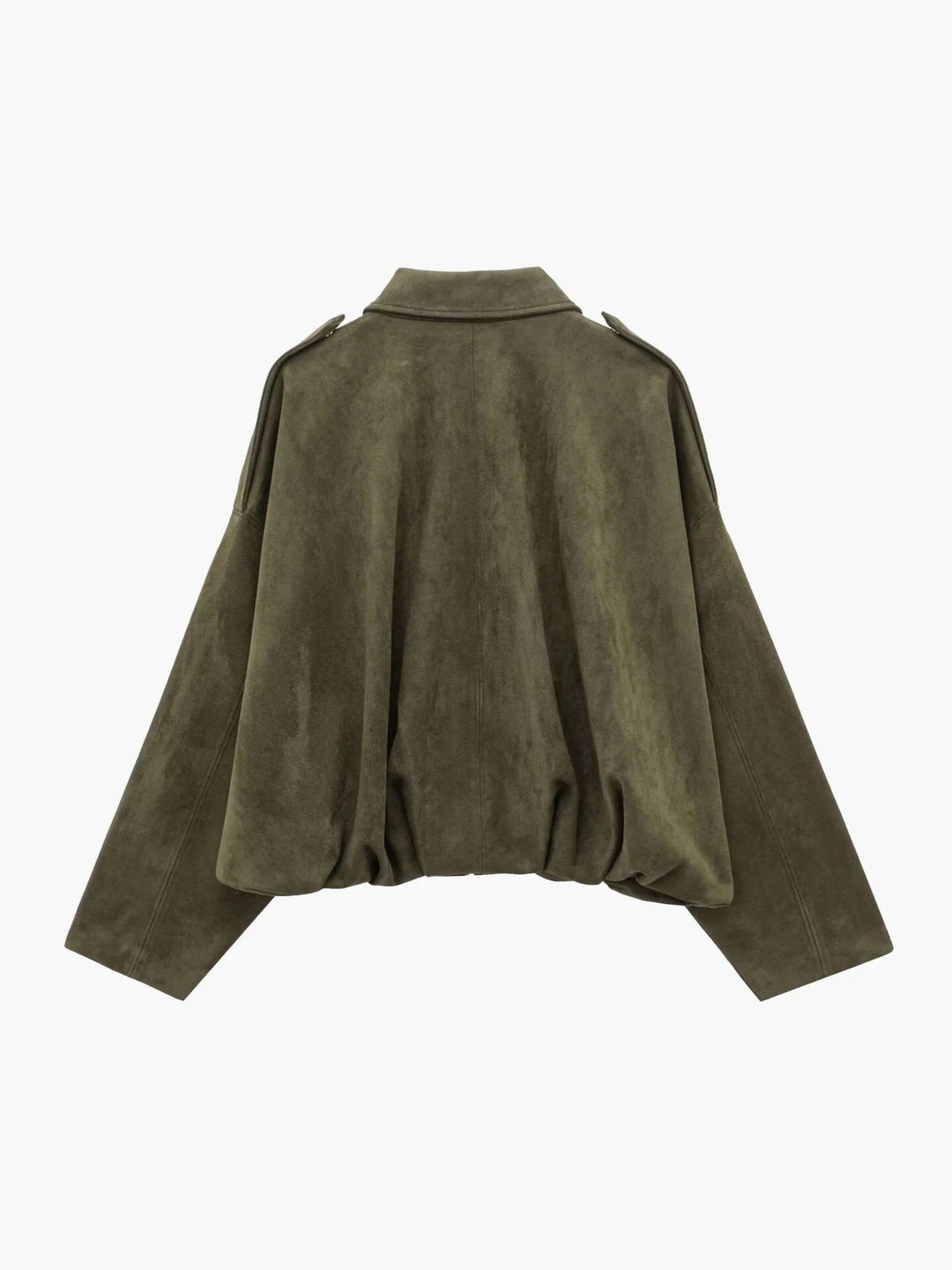 Cassandra Suede Bomber Jacket