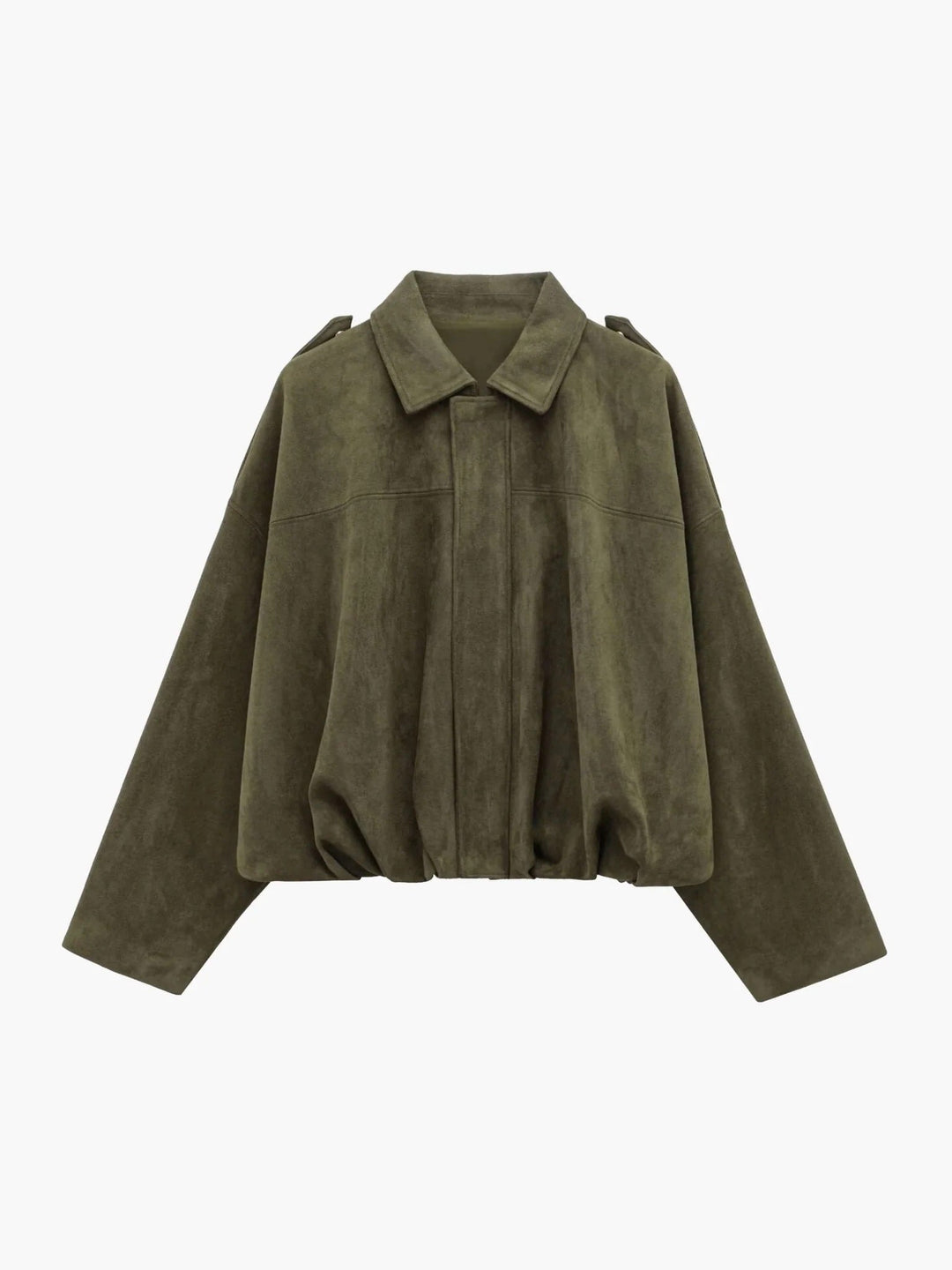 Cassandra Suede Bomber Jacket