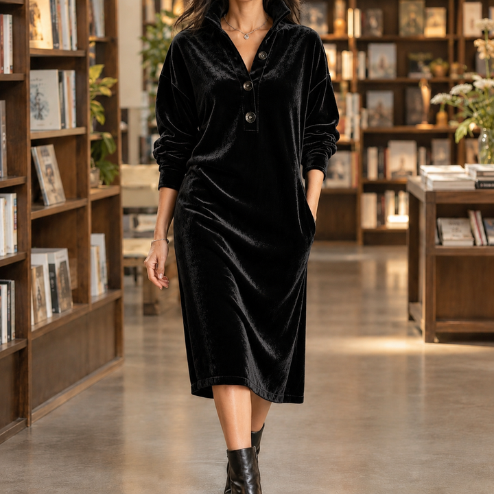 Quinn Velvet Midi Dress