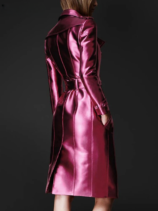 Josefine Leather Trench Coat