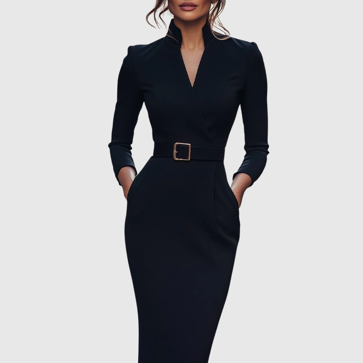 Azure Semi Formal Midi Dress