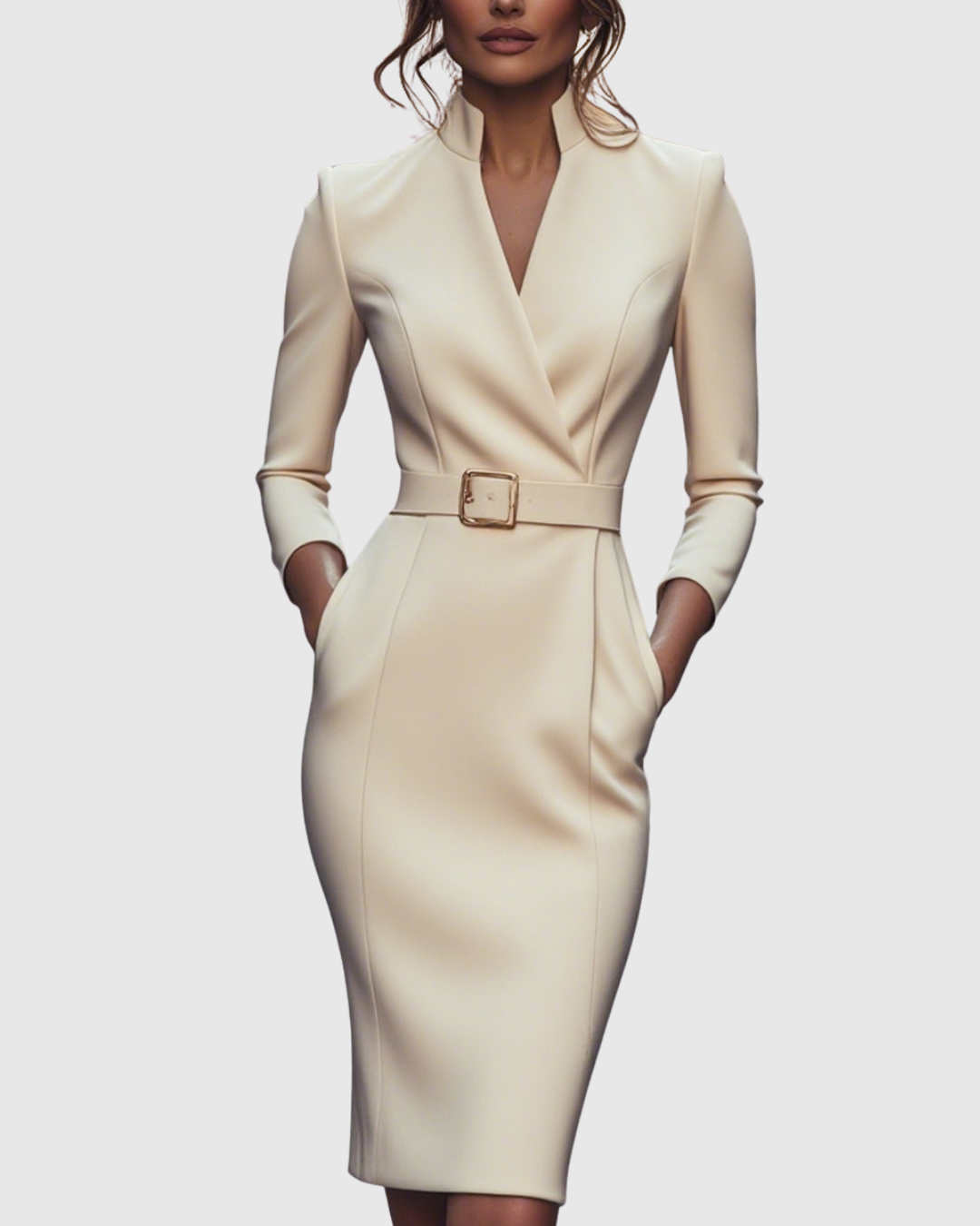 Azure Semi Formal Midi Dress