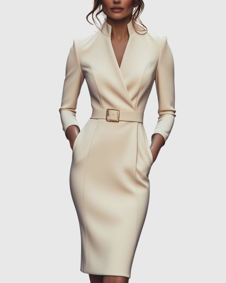 Azure Semi Formal Midi Dress
