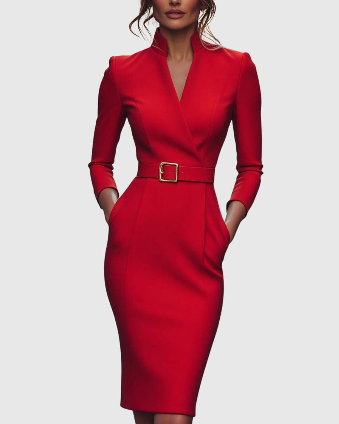 Azure Semi Formal Midi Dress