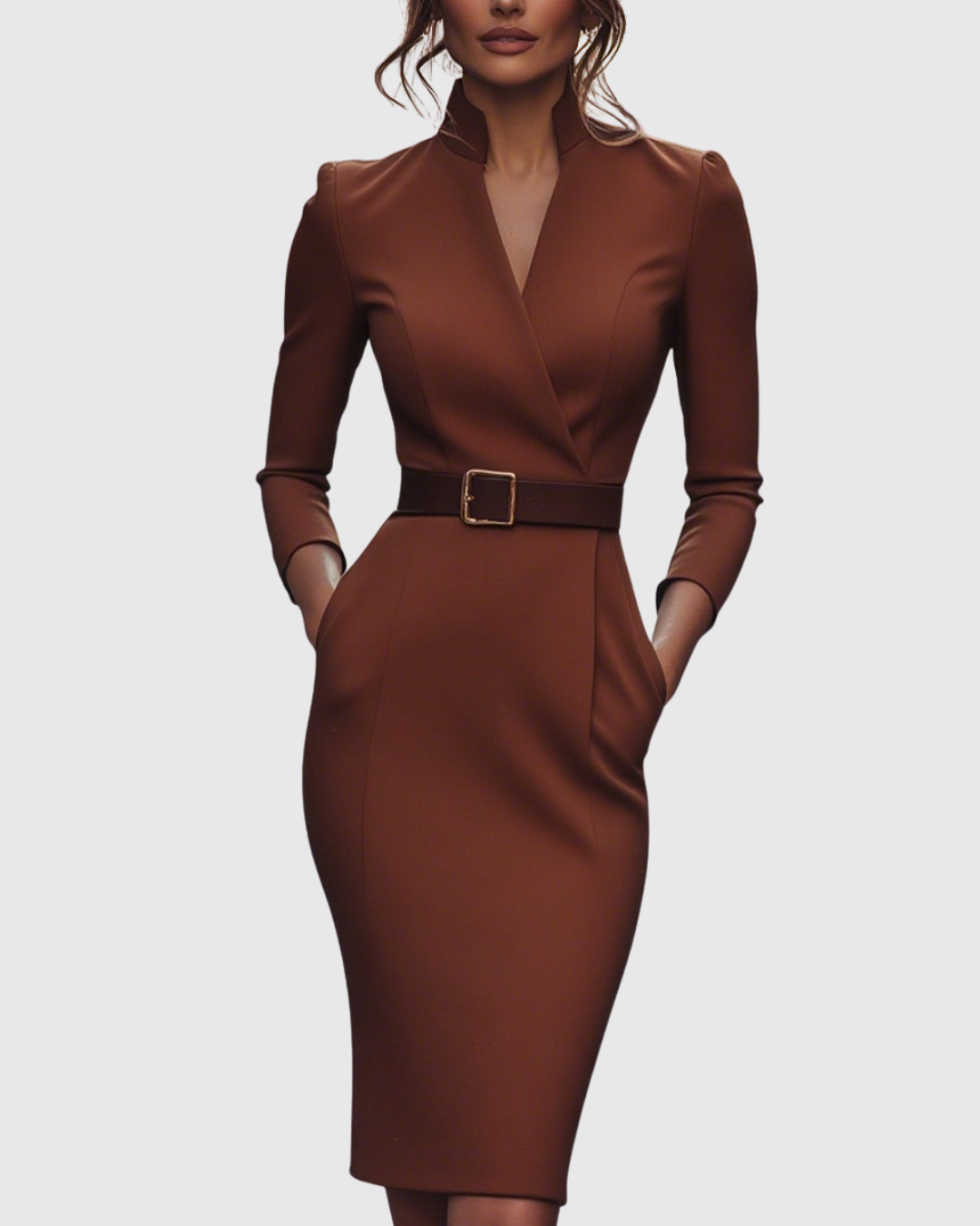 Azure Semi Formal Midi Dress