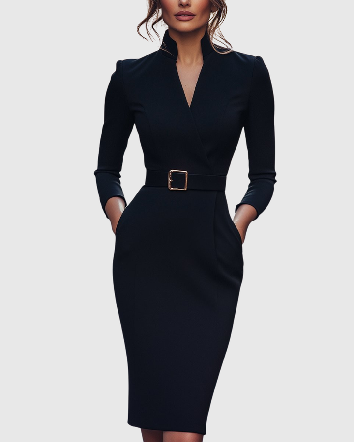 Azure Semi Formal Midi Dress