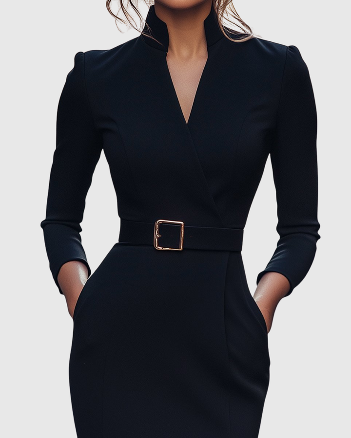Azure Semi Formal Midi Dress