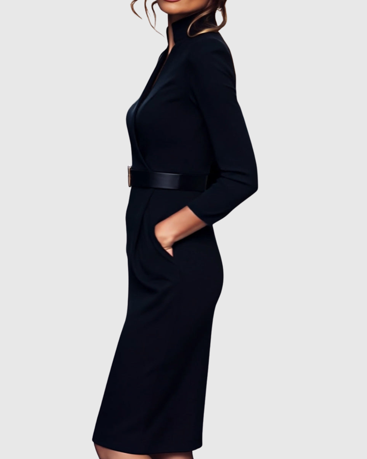 Azure Semi Formal Midi Dress