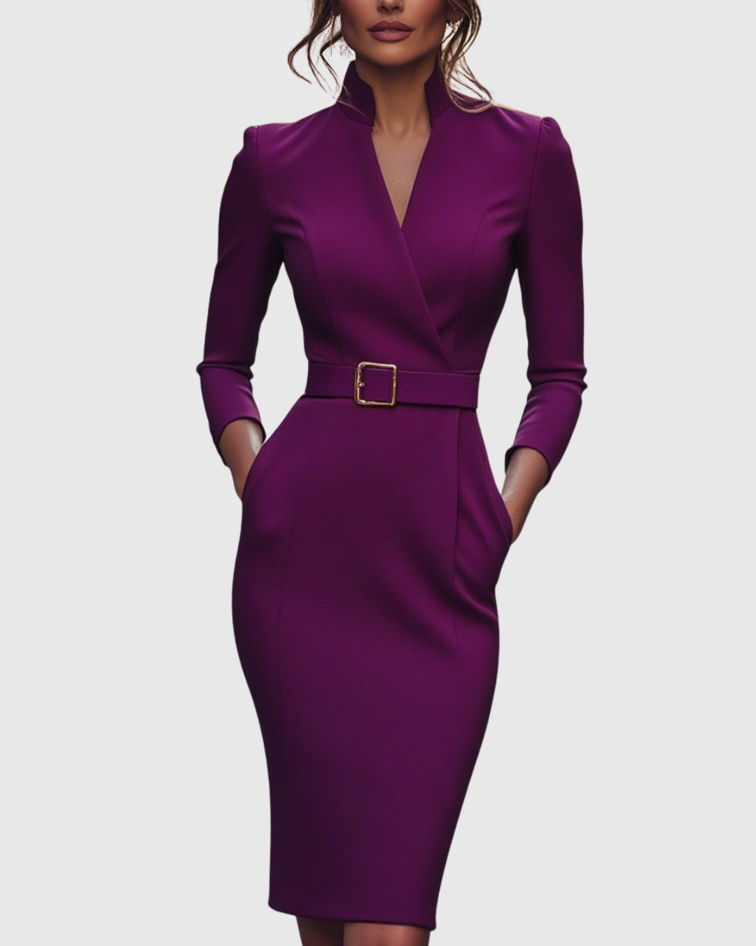 Azure Semi Formal Midi Dress