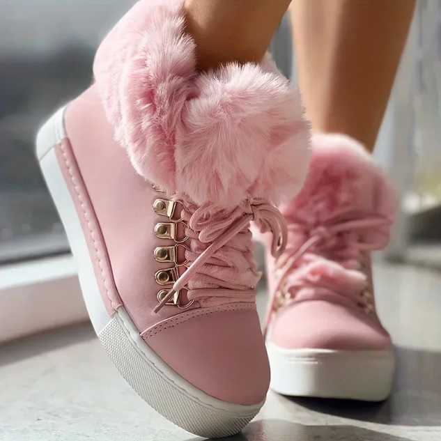 Montana Fuzzy Ankle Boots