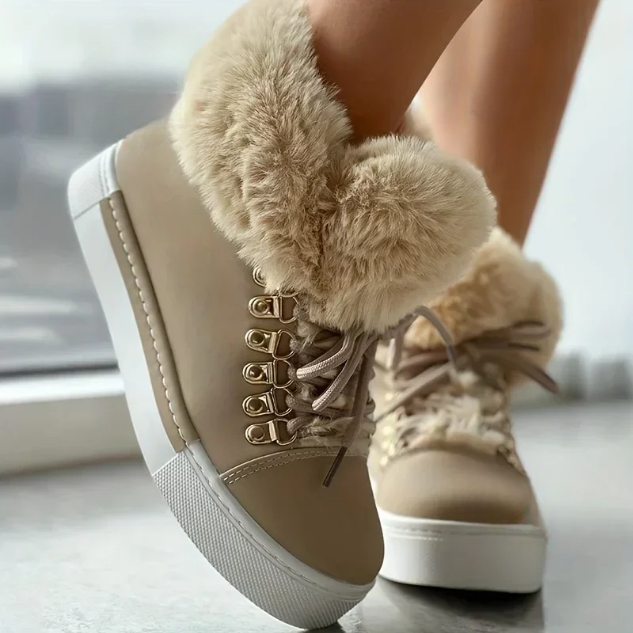 Montana Fuzzy Ankle Boots