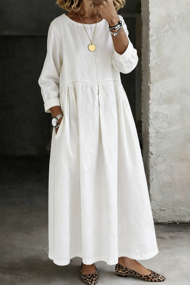 Vivienne Gathered Waist Maxi Dress