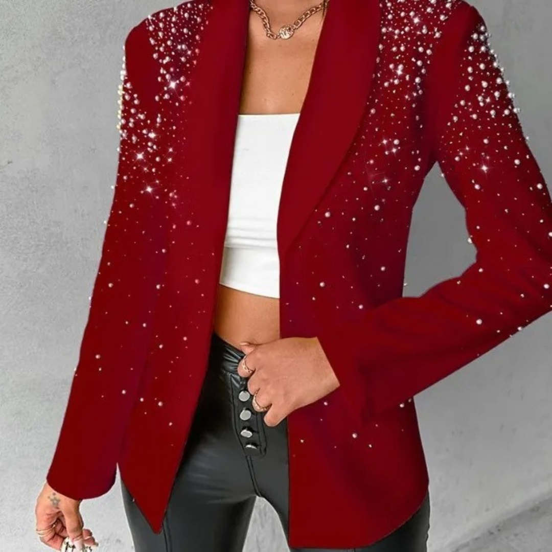 Josette Pearl Trim Blazer