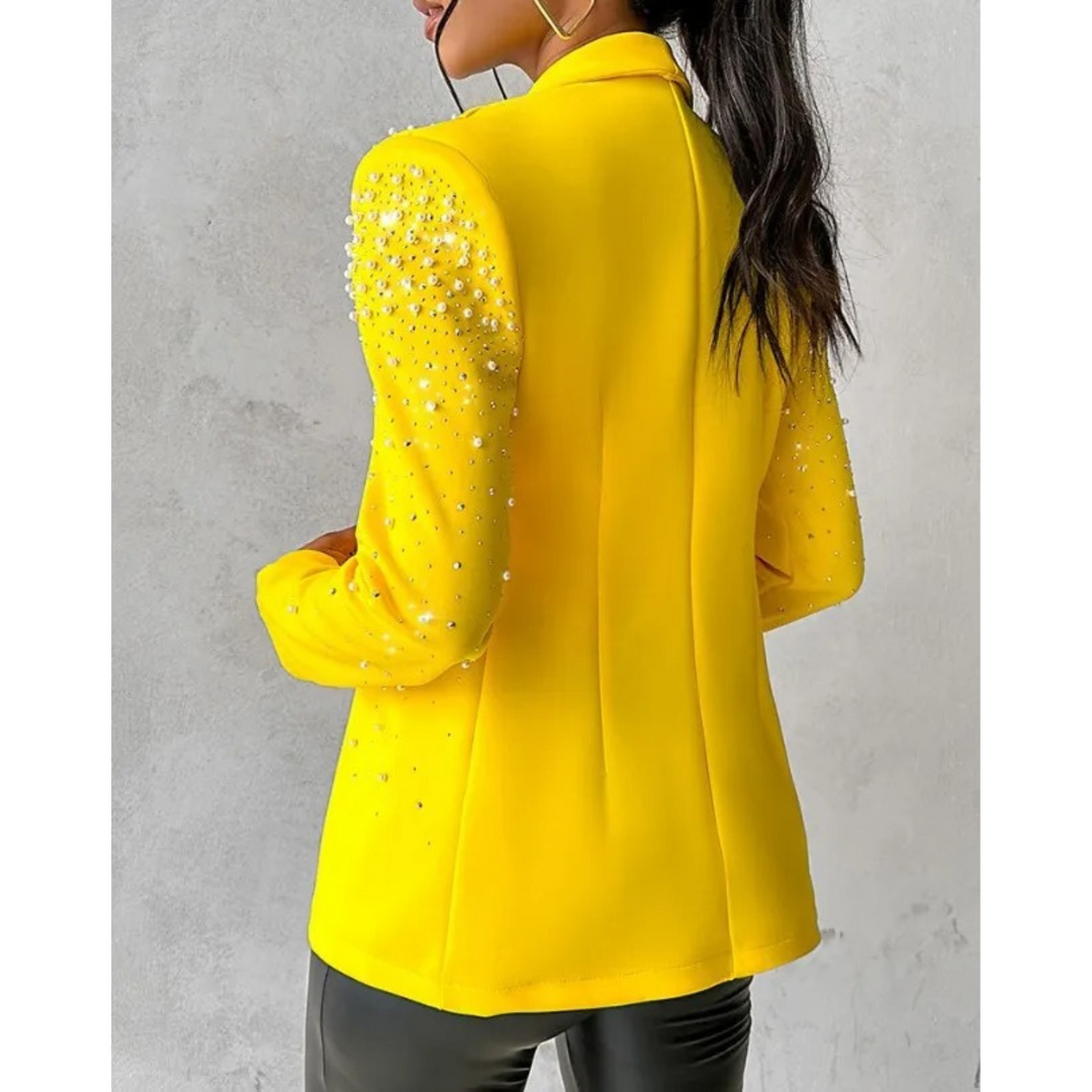 Josette Pearl Trim Blazer