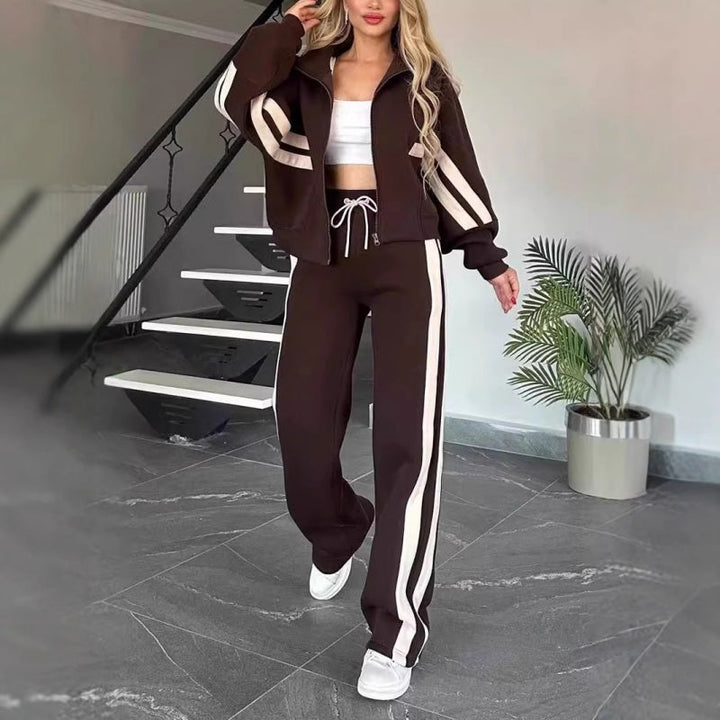 Avery Striped Tracksuit Set