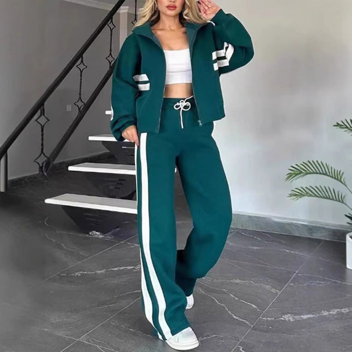 Avery Striped Tracksuit Set