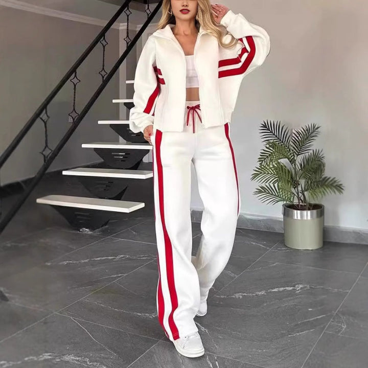 Avery Striped Tracksuit Set
