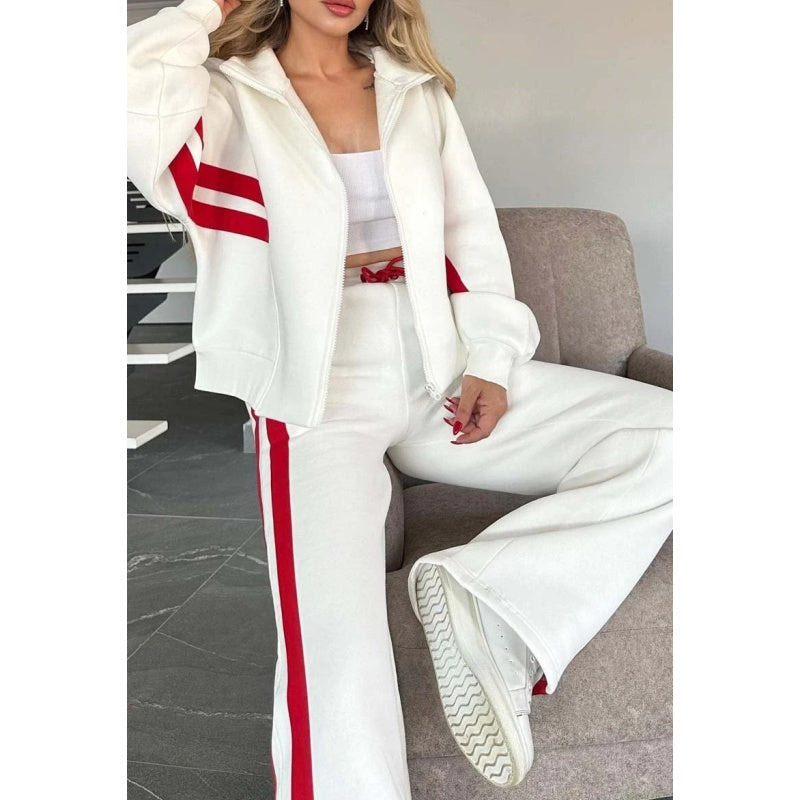Avery Striped Tracksuit Set