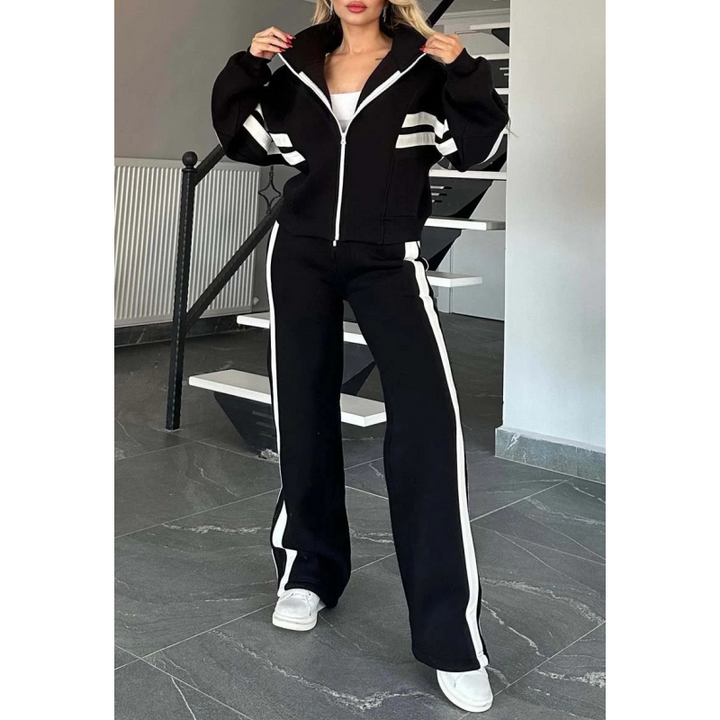 Avery Striped Tracksuit Set