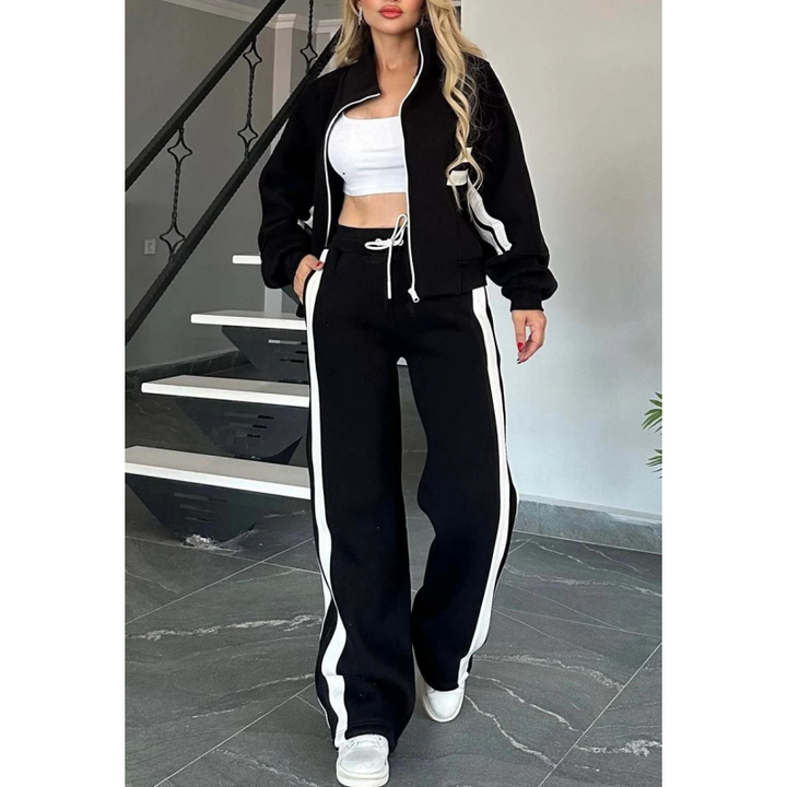 Avery Striped Tracksuit Set
