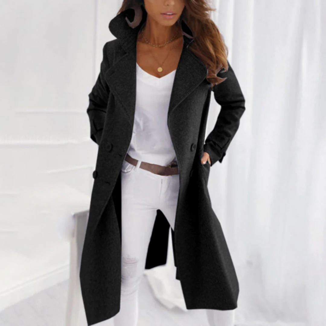 Amoret Turned Up Collar Coat