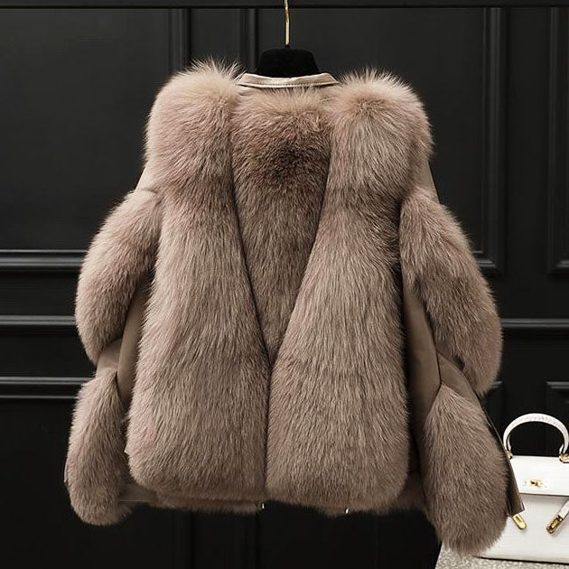 Rosemarie Faux Fur Collar Jacket