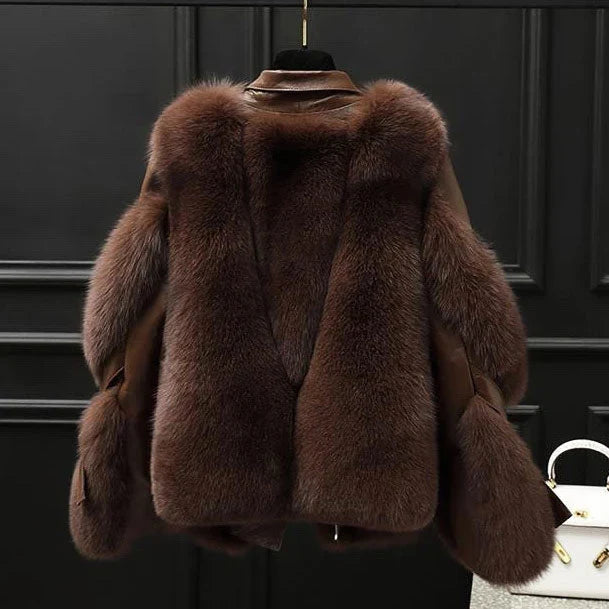 Rosemarie Faux Fur Collar Jacket