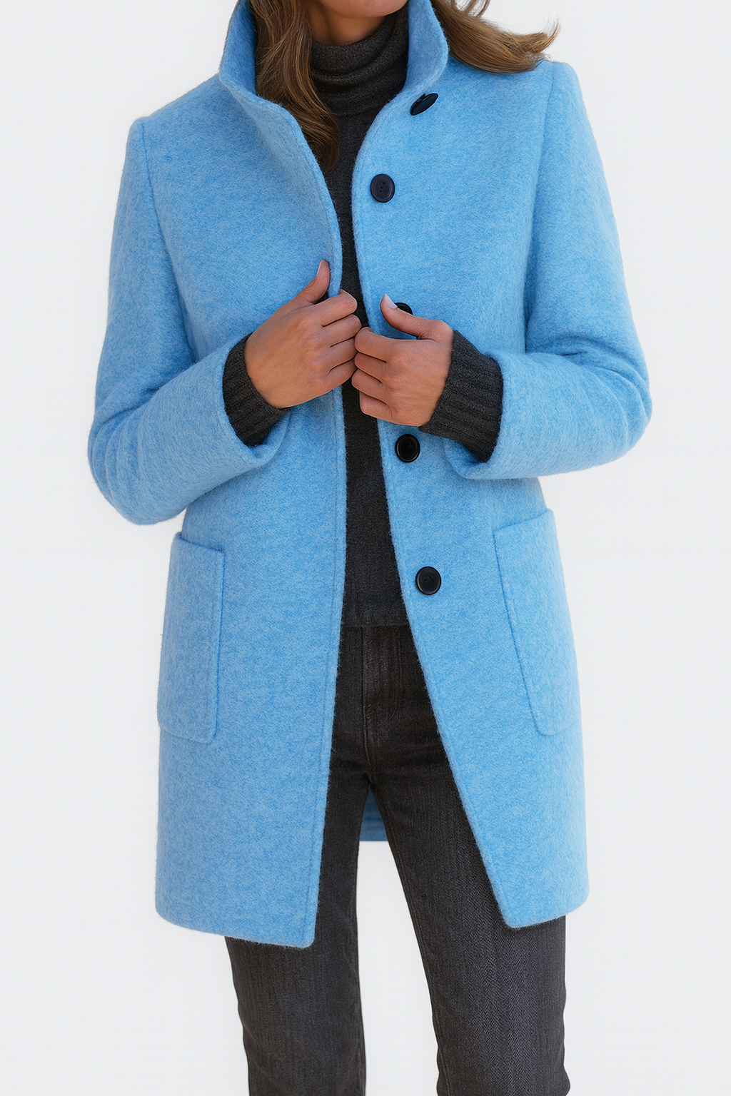 Marget Mid-Length Button Coat